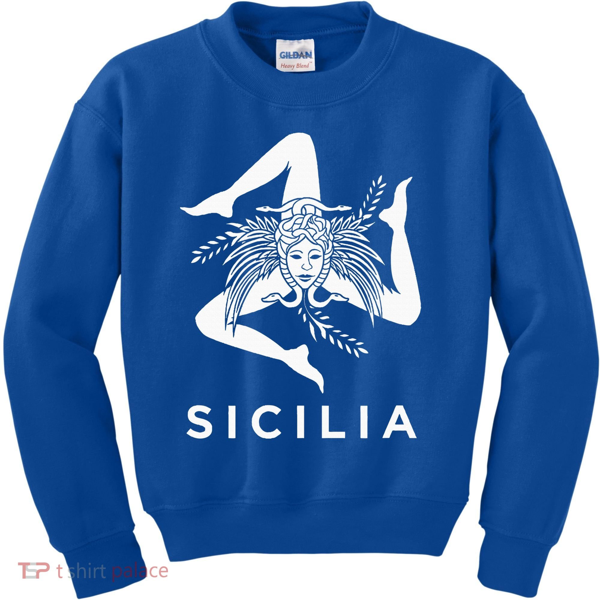 Sicilian Pride Sicilia Sicilian Flag Trinacria Kids Sweatshirt