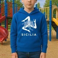 Sicilian Pride Sicilia Sicilian Flag Trinacria Kids Hoodie thumb 2