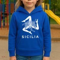 Sicilian Pride Sicilia Sicilian Flag Trinacria Kids Hoodie thumb 3