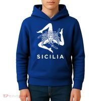Sicilian Pride Sicilia Sicilian Flag Trinacria Kids Hoodie thumb 4