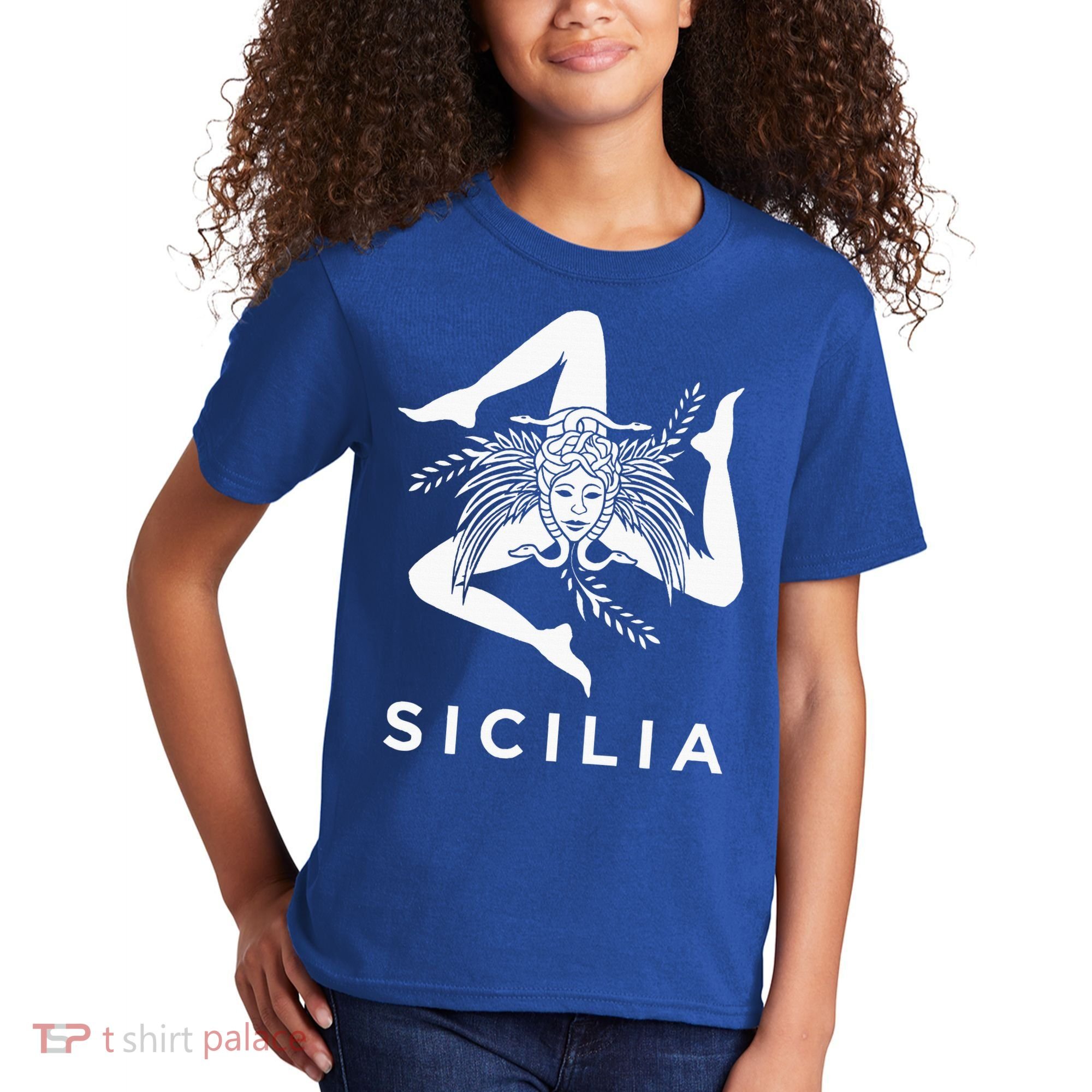 Sicilian Pride Sicilia Sicilian Flag Trinacria Kids T-Shirt