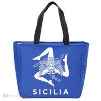 Sicilian Pride Sicilia Sicilian Flag Trinacria Tote Bag thumb 0