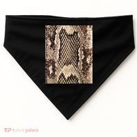 Snakeskin Print Snake Reptile Animal Rattlesnake USA-Made Doggie Bandana thumb 0