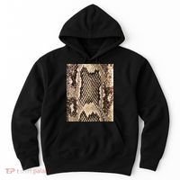 Snakeskin Print Snake Reptile Animal Rattlesnake Hoodie thumb 0