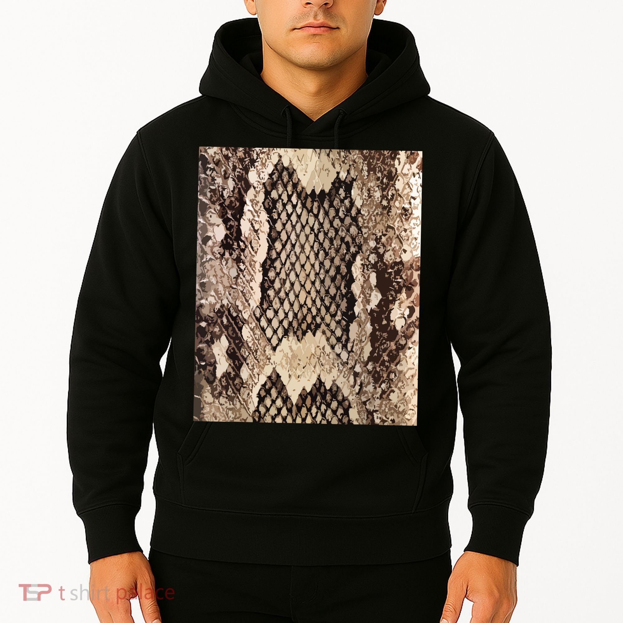 Snakeskin Print Snake Reptile Animal Rattlesnake Hoodie