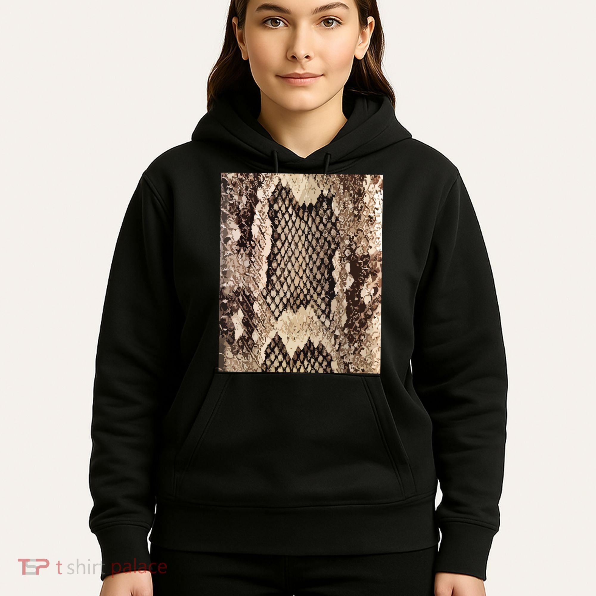 Snakeskin Print Snake Reptile Animal Rattlesnake Hoodie