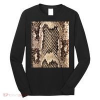 Snakeskin Print Snake Reptile Animal Rattlesnake Long Sleeve Shirt thumb 0