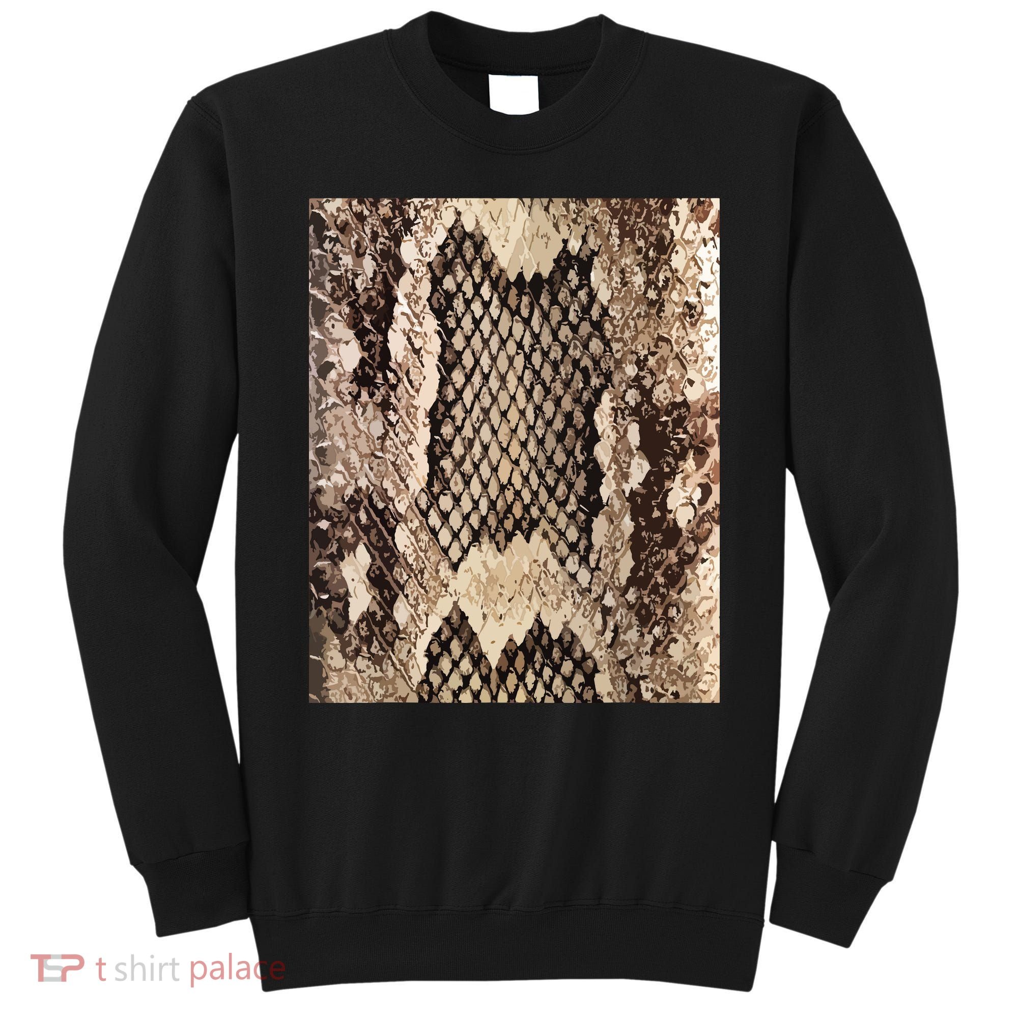 Snakeskin Print Snake Reptile Animal Rattlesnake Sweatshirt