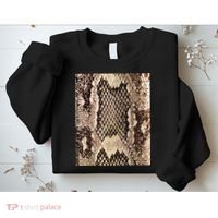 Snakeskin Print Snake Reptile Animal Rattlesnake Sweatshirt thumb 2