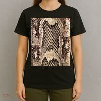 Snakeskin Print Snake Reptile Animal Rattlesnake T-Shirt thumb 4