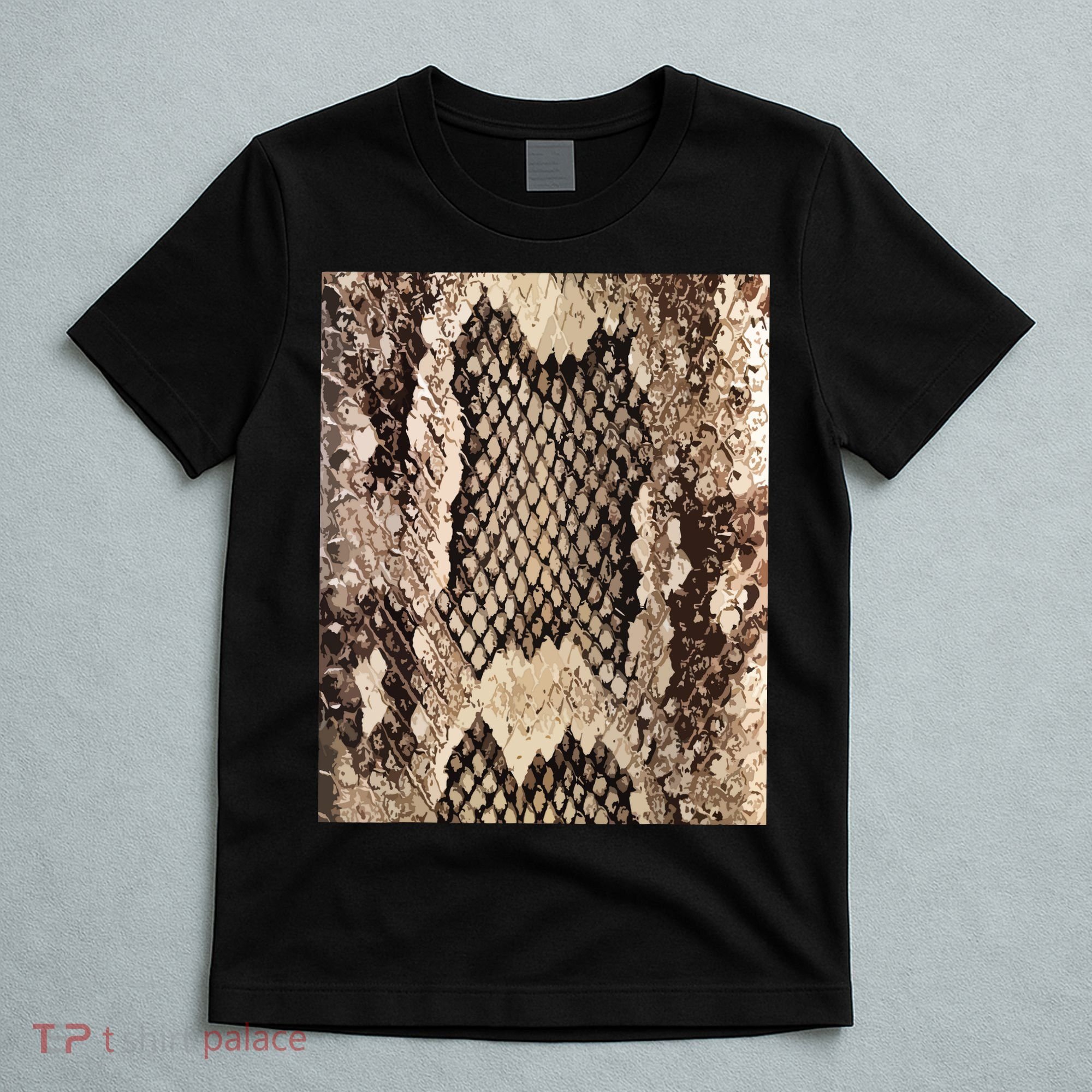 Snakeskin Print Snake Reptile Animal Rattlesnake T-Shirt
