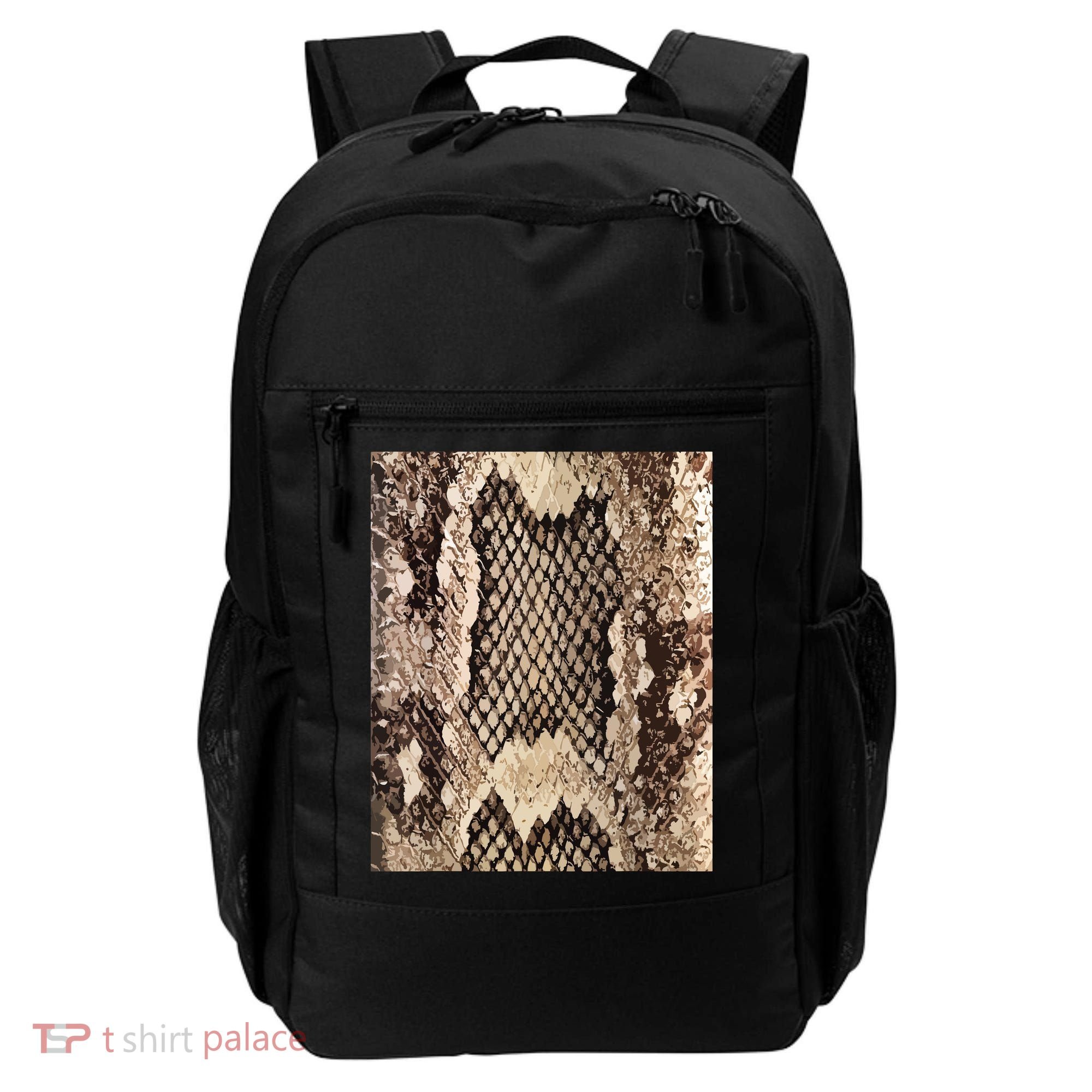 Snakeskin Print Snake Reptile Animal Rattlesnake Backpack