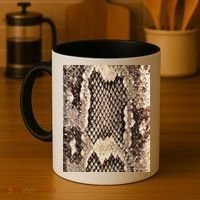 Snakeskin Print Snake Reptile Animal Rattlesnake Coffee Mug thumb 4