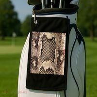 Snakeskin Print Snake Reptile Animal Rattlesnake Golf Towel thumb 2