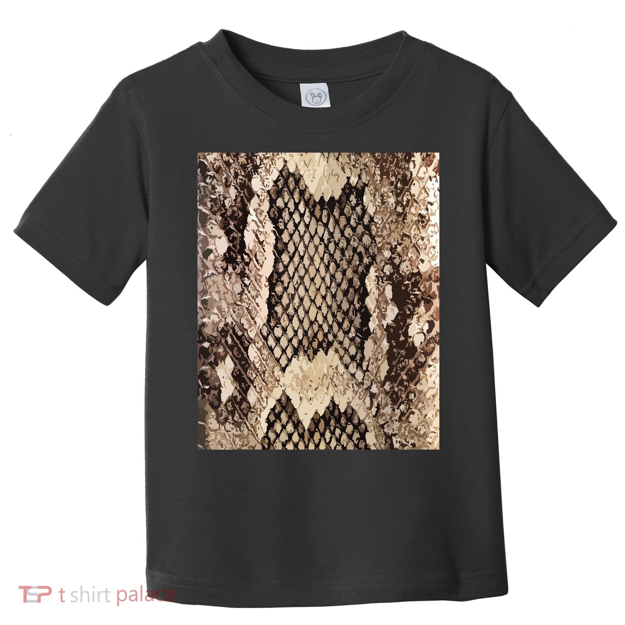 Snakeskin Print Snake Reptile Animal Rattlesnake Toddler T-Shirt