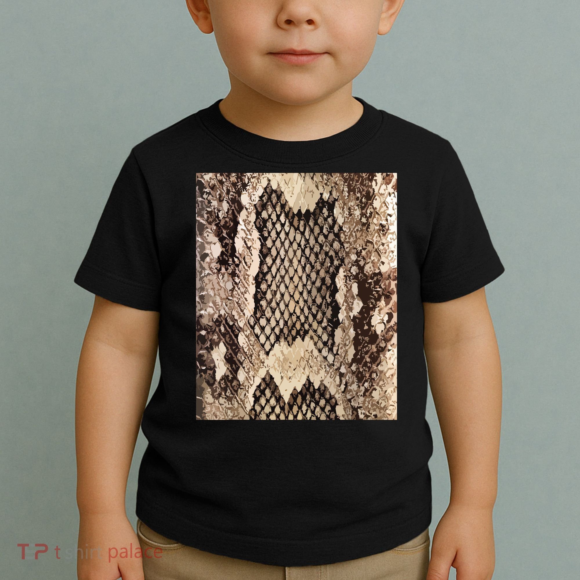 Snakeskin Print Snake Reptile Animal Rattlesnake Toddler T-Shirt