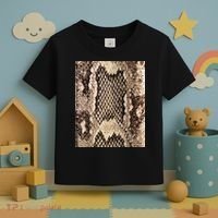 Snakeskin Print Snake Reptile Animal Rattlesnake Toddler T-Shirt thumb 3