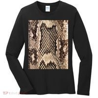 Snakeskin Print Snake Reptile Animal Rattlesnake Women's Long Sleeve Shirt thumb 0