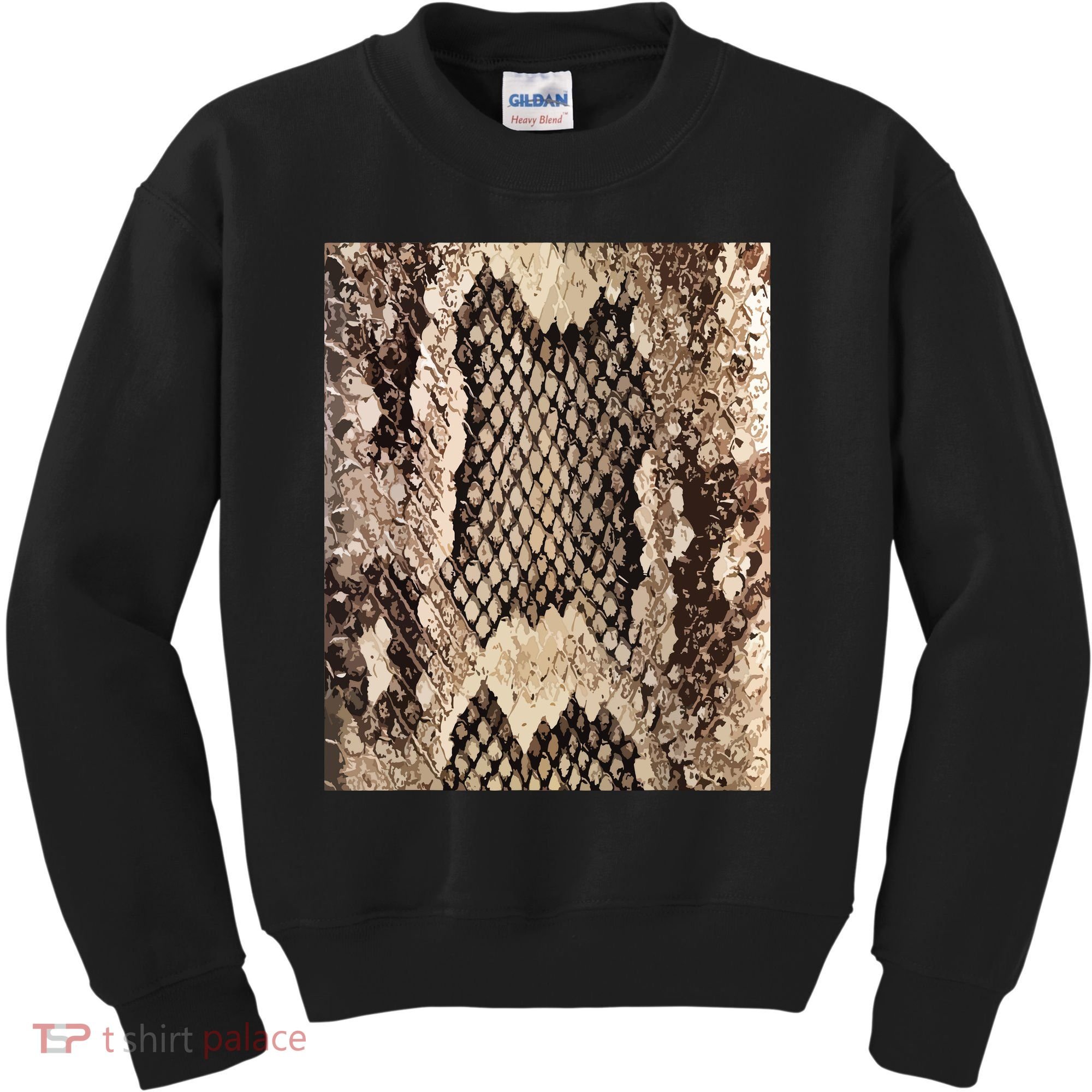 Snakeskin Print Snake Reptile Animal Rattlesnake Kids Sweatshirt