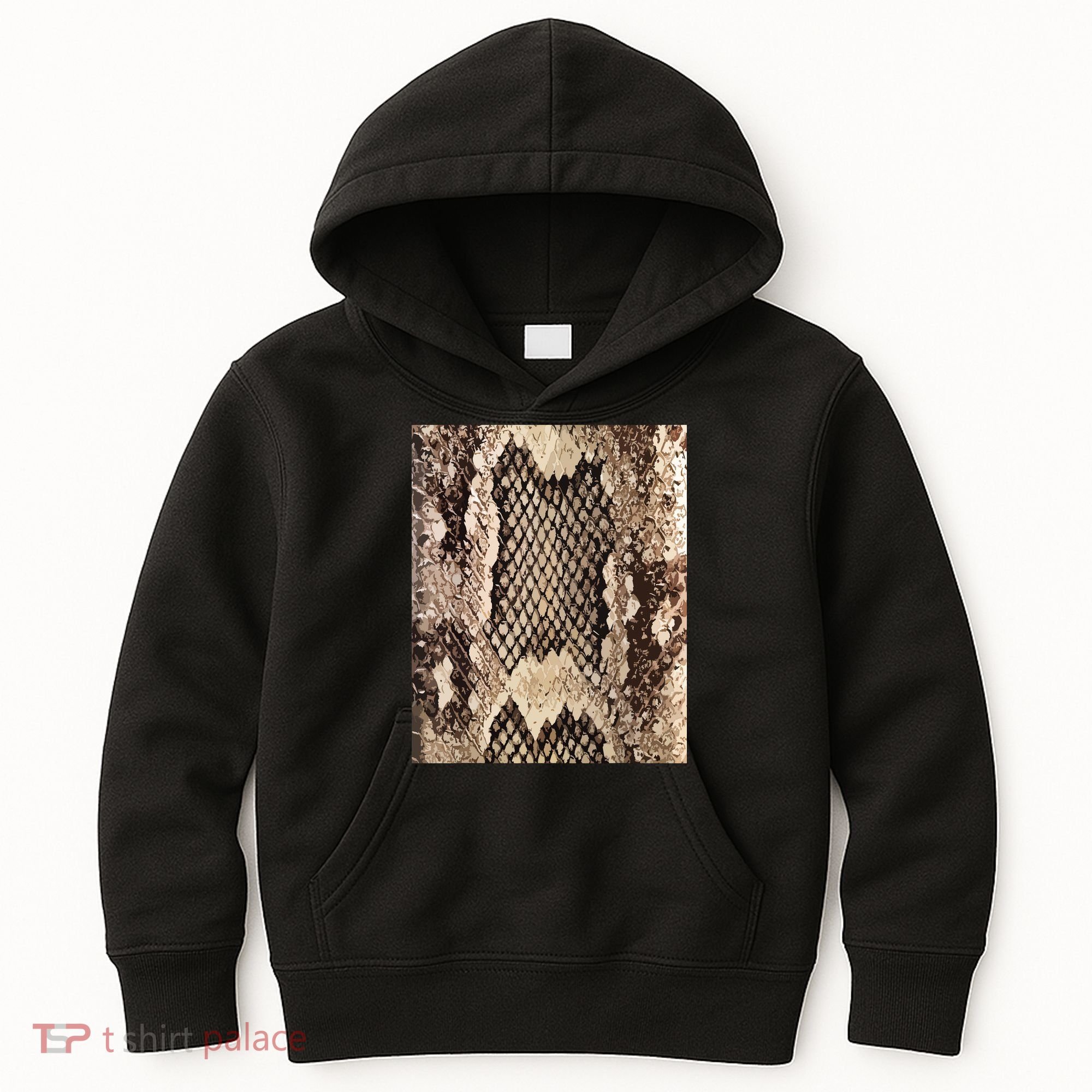 Snakeskin Print Snake Reptile Animal Rattlesnake Kids Hoodie