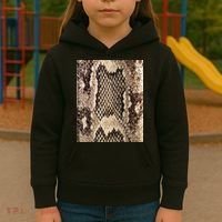 Snakeskin Print Snake Reptile Animal Rattlesnake Kids Hoodie thumb 3