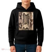 Snakeskin Print Snake Reptile Animal Rattlesnake Kids Hoodie thumb 4