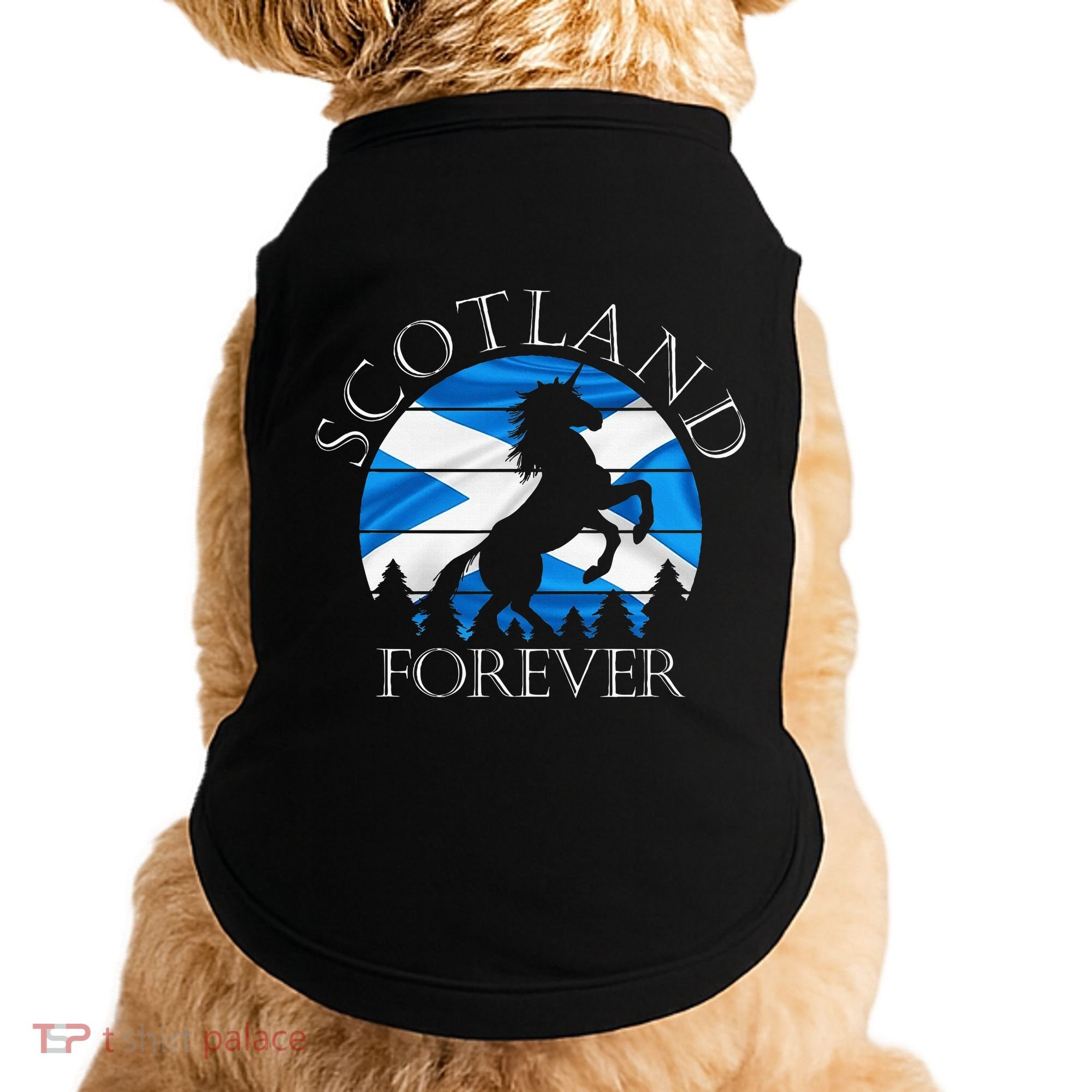 Scottish Pride Scotland Unicorn Scotland Flag Saltire Doggie Tank
