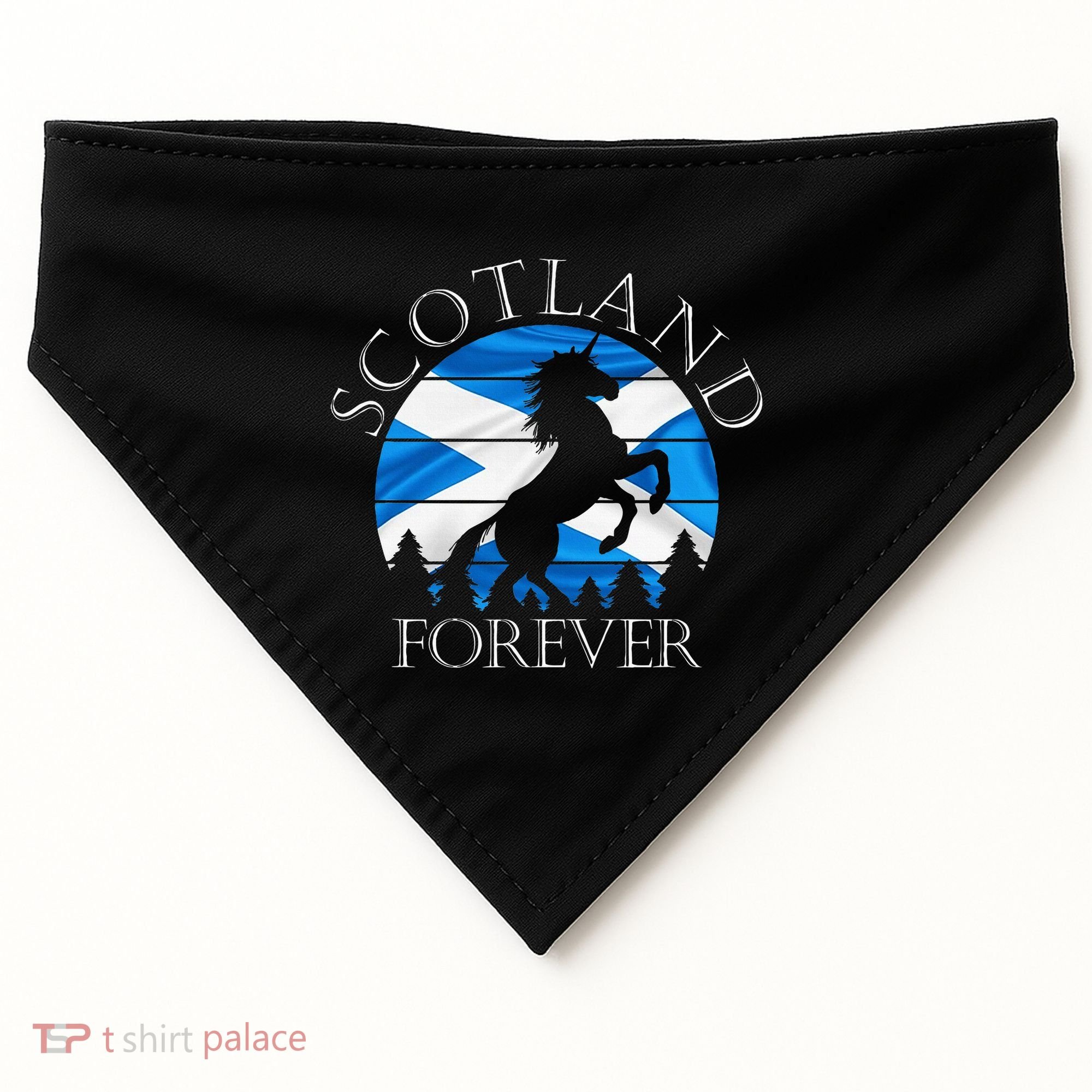 Scottish Pride Scotland Unicorn Scotland Flag Saltire USA-Made Doggie Bandana