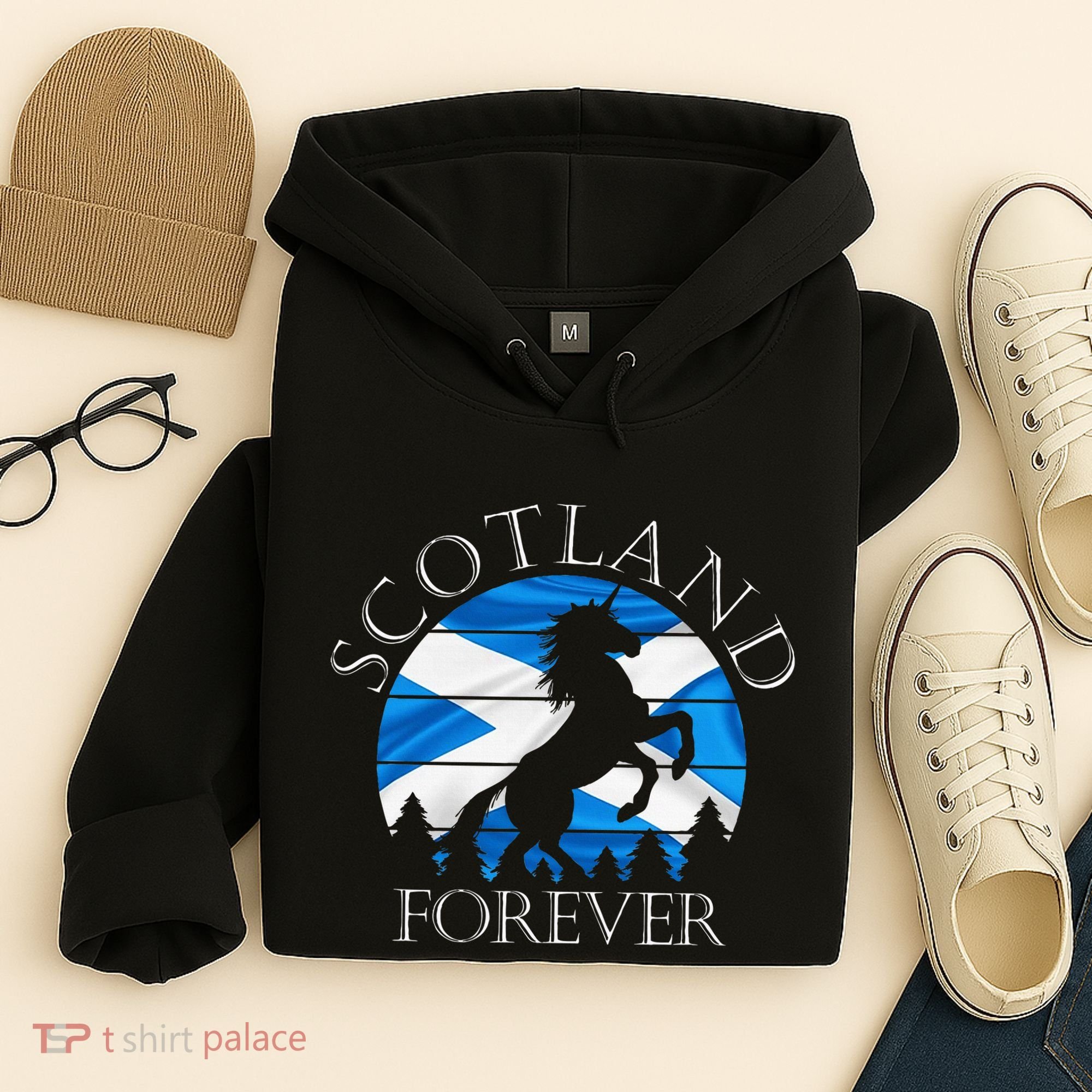 Scottish Pride Scotland Unicorn Scotland Flag Saltire Hoodie