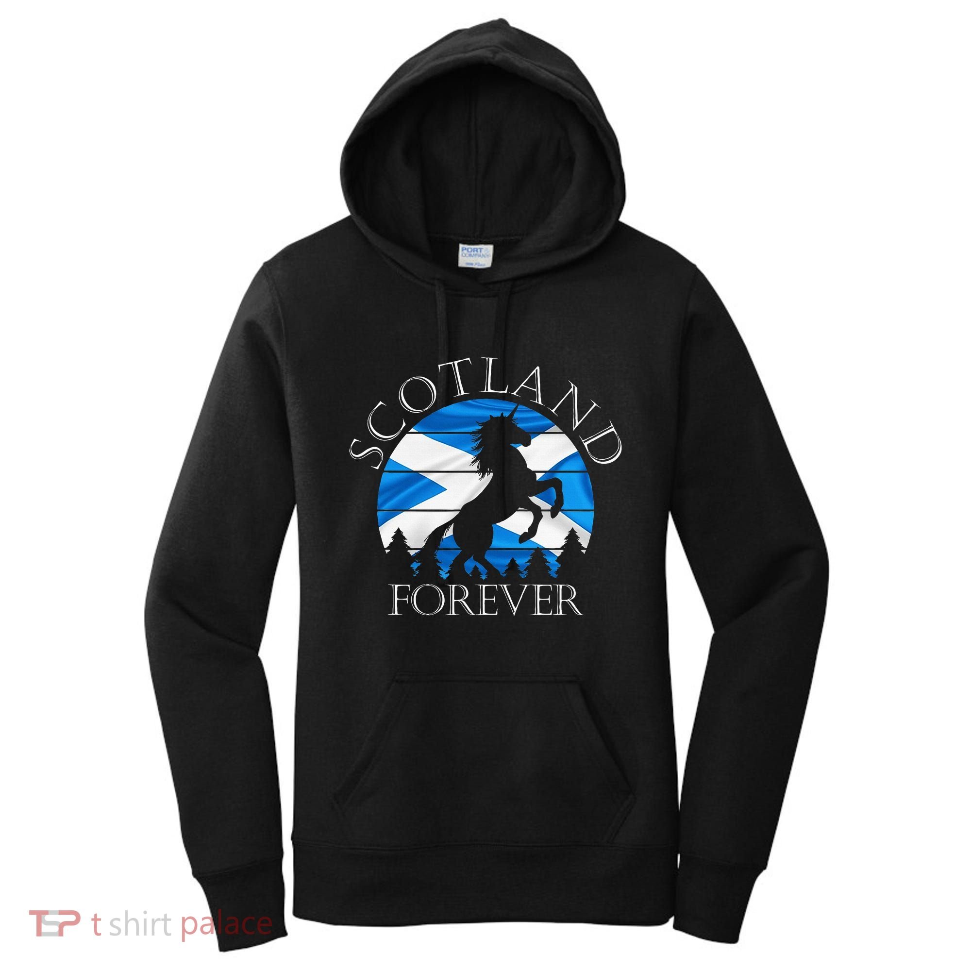 Scottish Pride Scotland Unicorn Scotland Flag Saltire Women's Hoodie