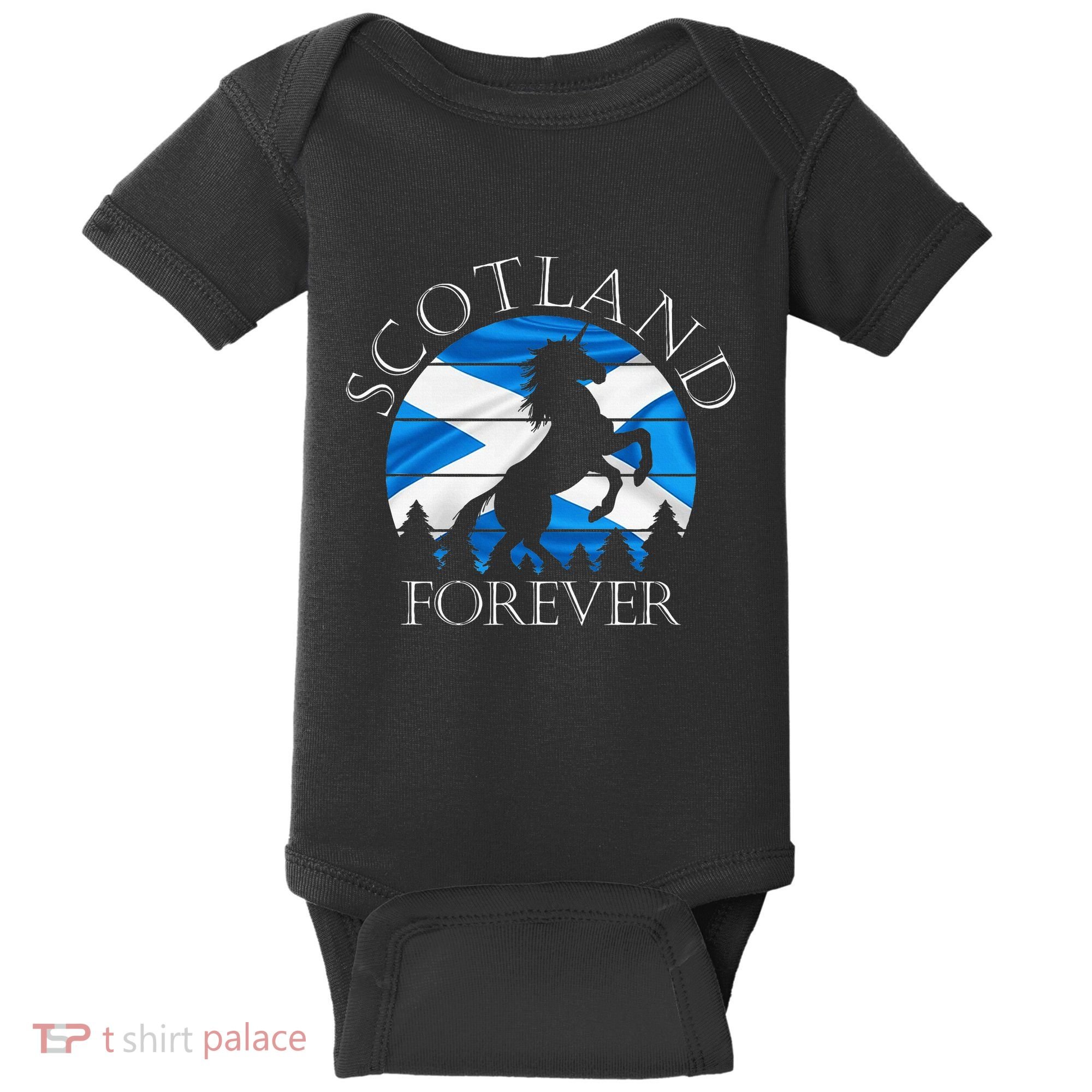 Scottish Pride Scotland Unicorn Scotland Flag Saltire Baby Bodysuit
