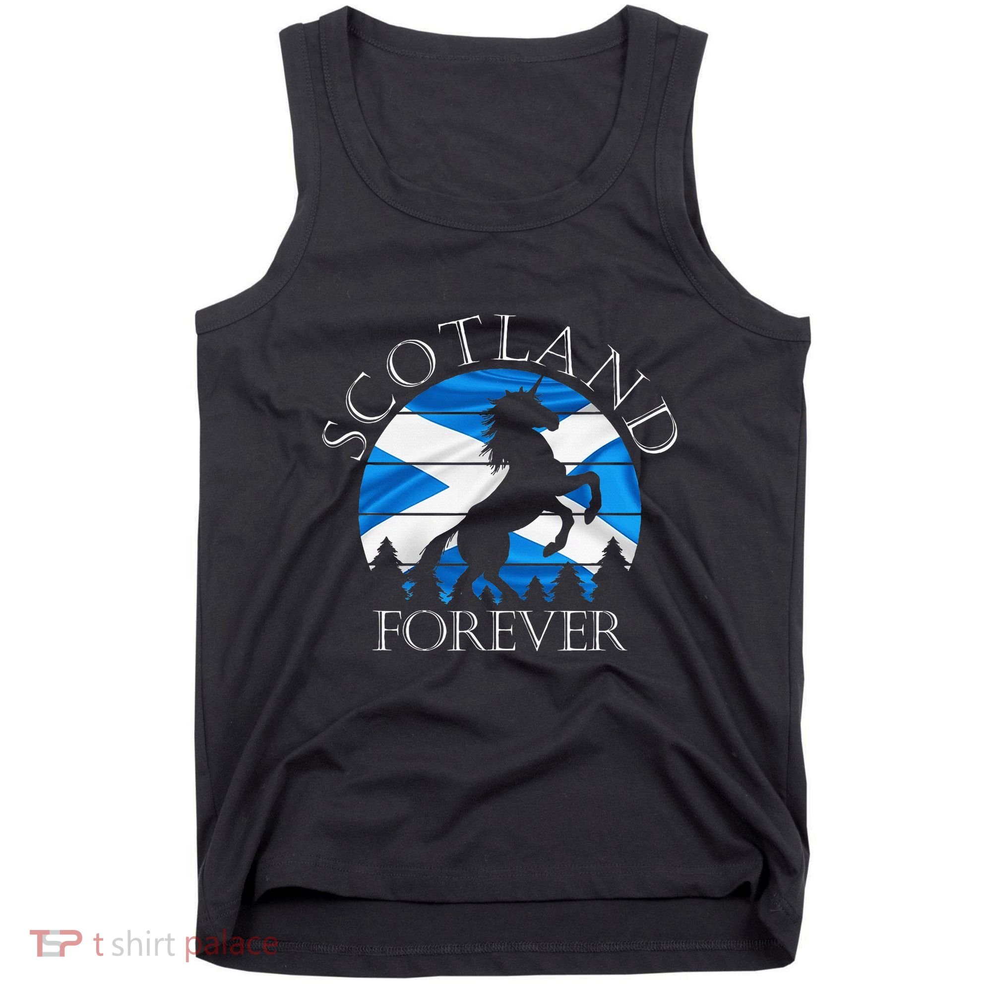 Scottish Pride Scotland Unicorn Scotland Flag Saltire Tank Top
