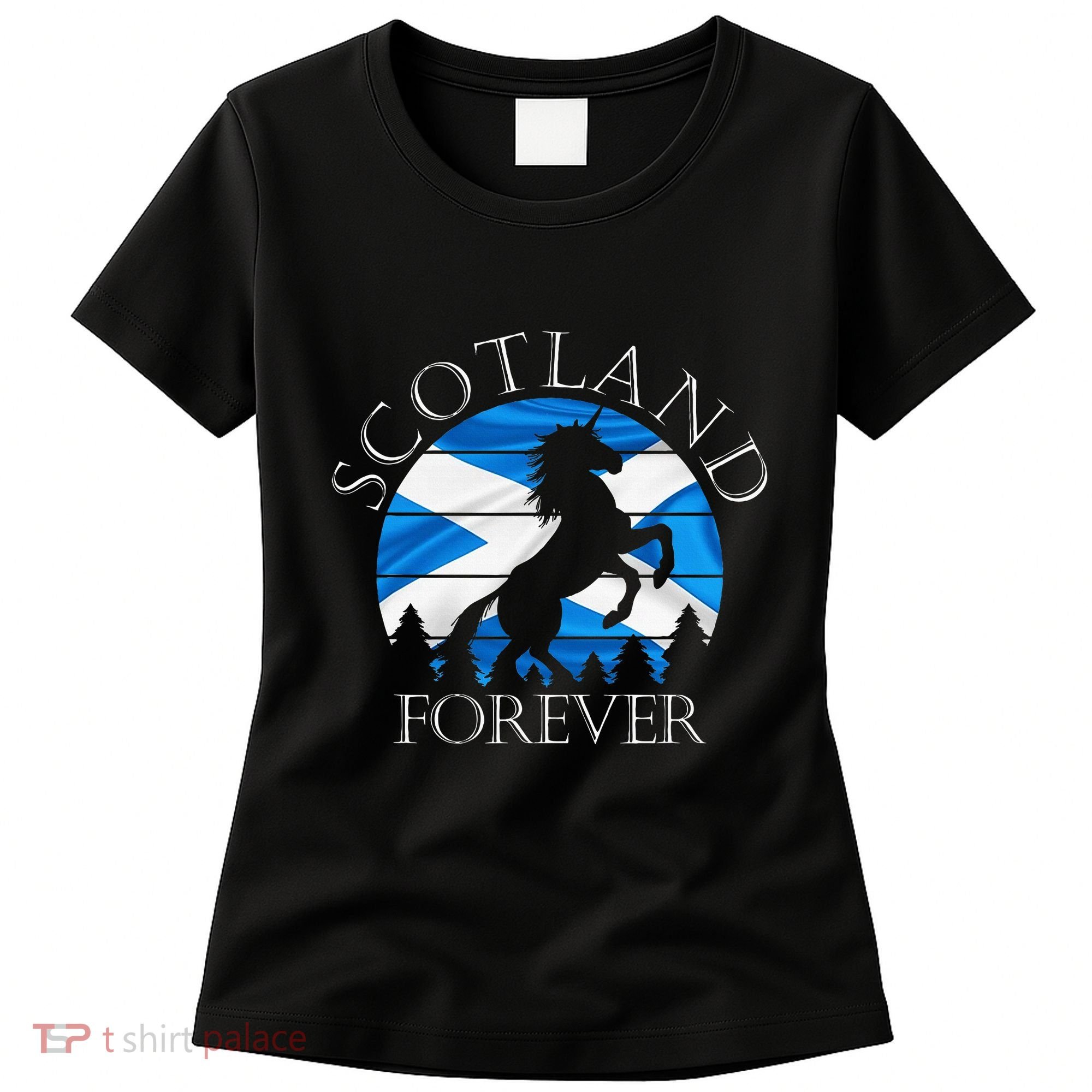 Scottish Pride Scotland Unicorn Scotland Flag Saltire Women's T-Shirt