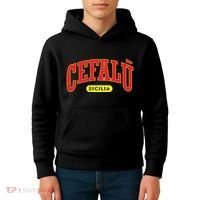 Sicilian Pride Style Cefalu Kids Hoodie thumb 4