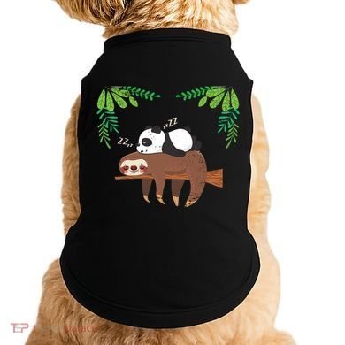 Sleeping Panda Sloth Gift Doggie Tank
