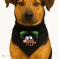 Sleeping Panda Sloth Gift USA-Made Doggie Bandana thumb 1