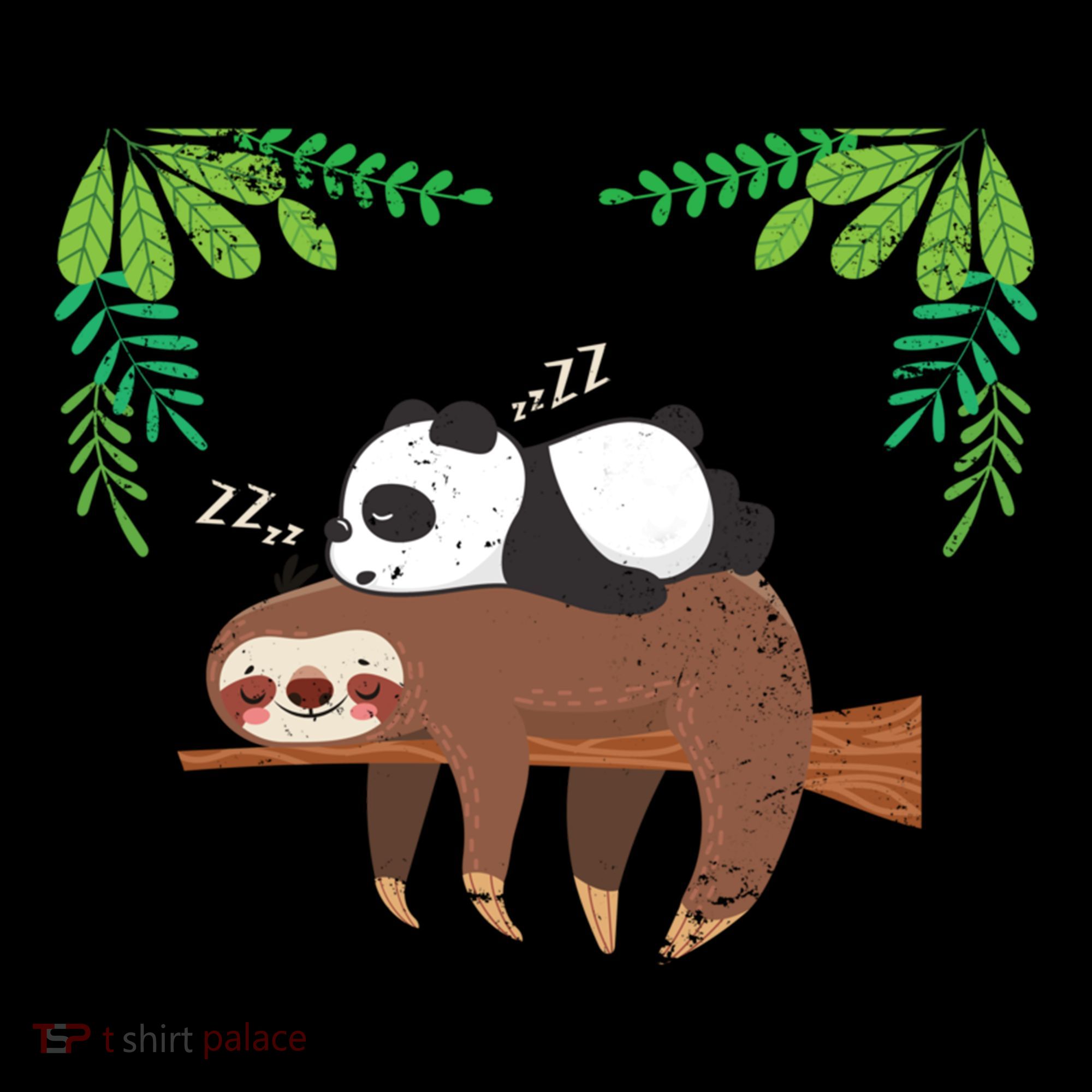 Sleeping Panda Sloth Gift Bucket Hat