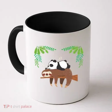 Sleeping Panda Sloth Gift Coffee Mug