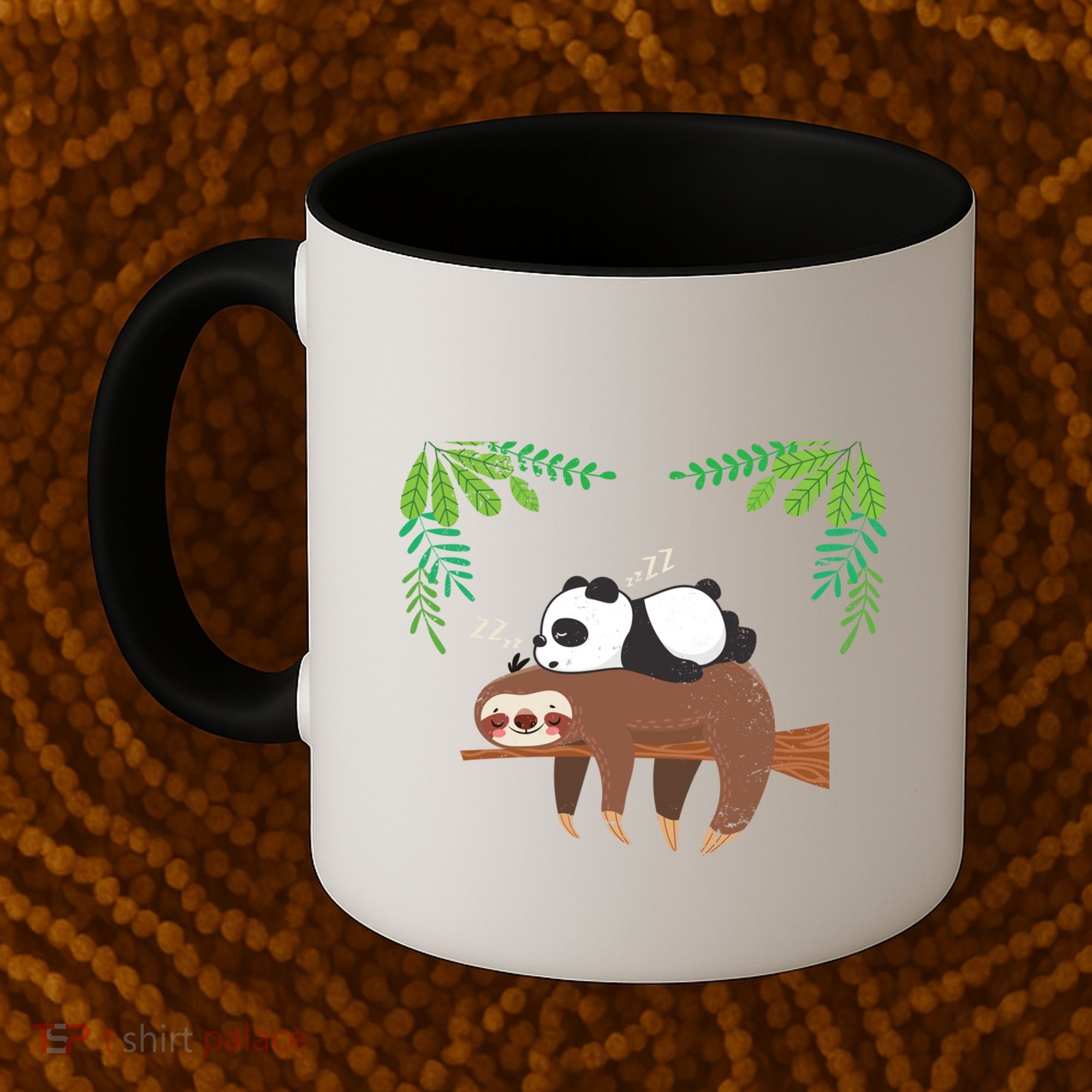 Sleeping Panda Sloth Gift Coffee Mug
