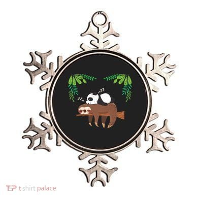Sleeping Panda Sloth Gift Ornament