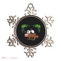 Sleeping Panda Sloth Gift Ornament thumb 0