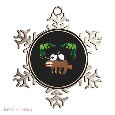 Sleeping Panda Sloth Gift Ornament