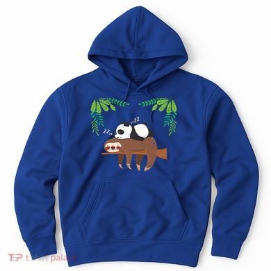 Sleeping Panda Sloth Gift Hoodie