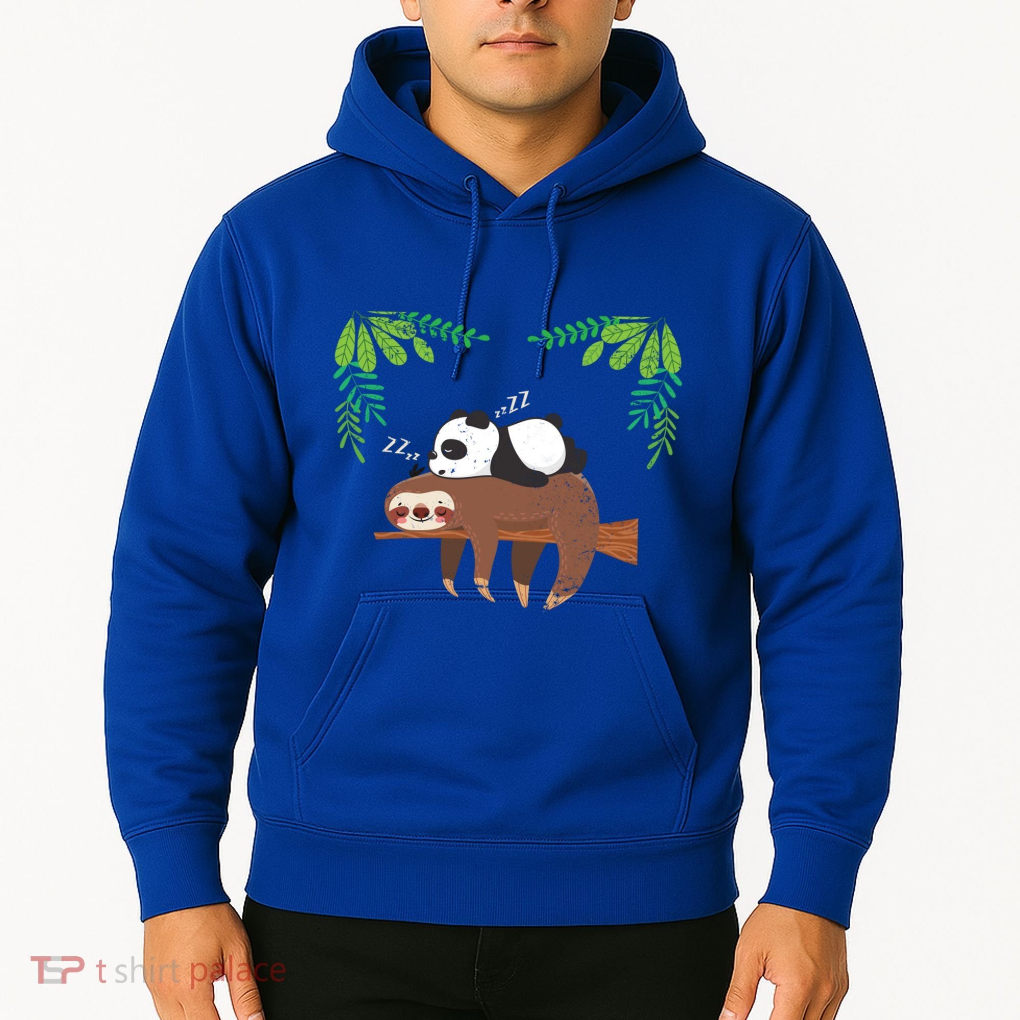 Sleeping Panda Sloth Gift Hoodie