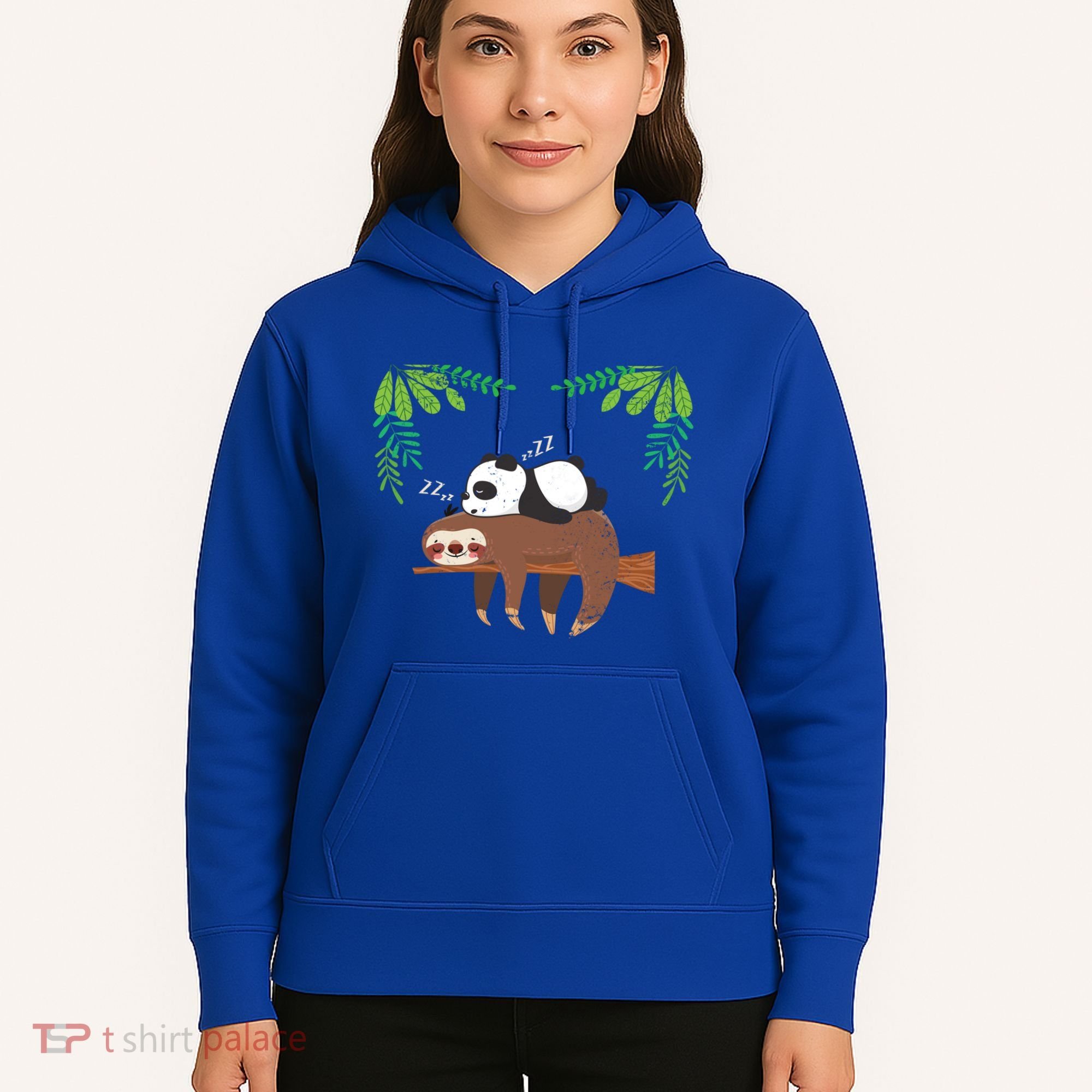 Sleeping Panda Sloth Gift Hoodie