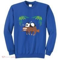Sleeping Panda Sloth Gift Sweatshirt thumb 0