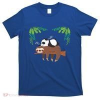 Sleeping Panda Sloth Gift T-Shirt thumb 0