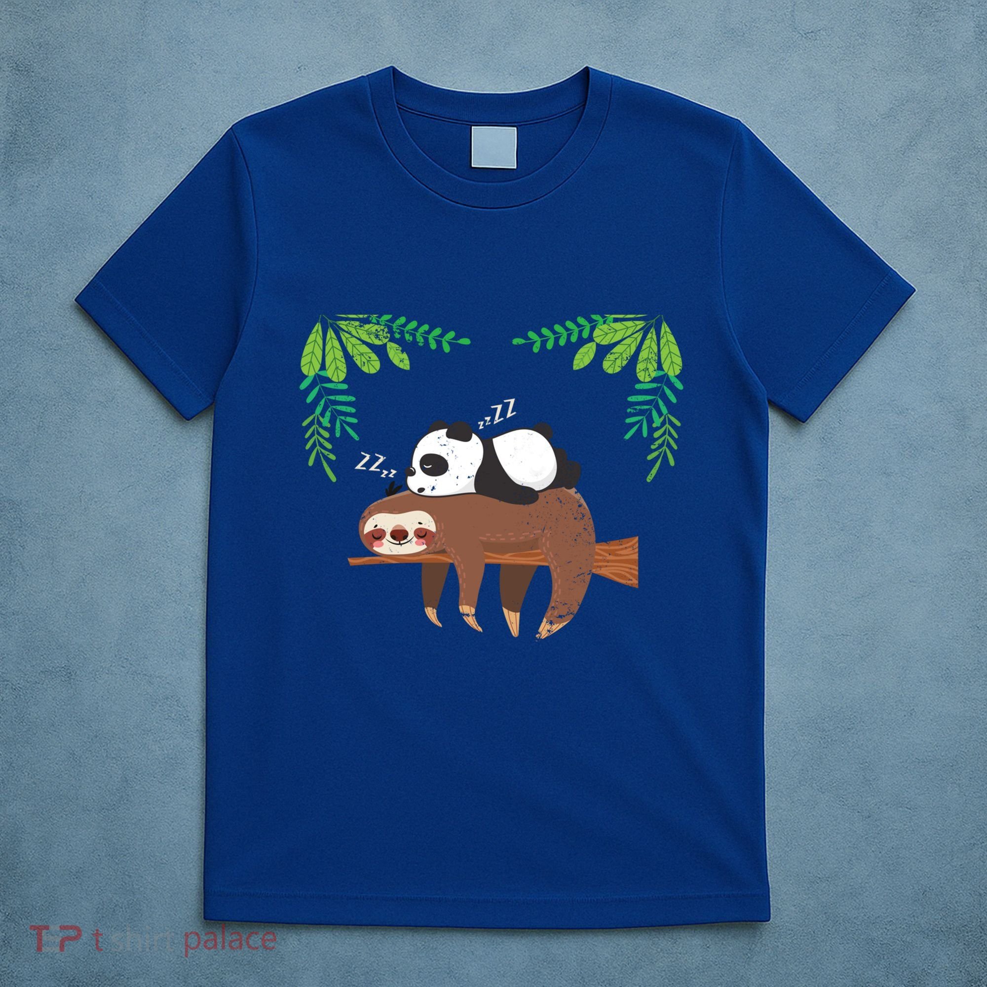 Sleeping Panda Sloth Gift T-Shirt