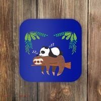 Sleeping Panda Sloth Gift Coaster thumb 0