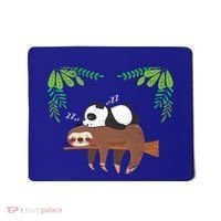 Sleeping Panda Sloth Gift Mousepad thumb 0